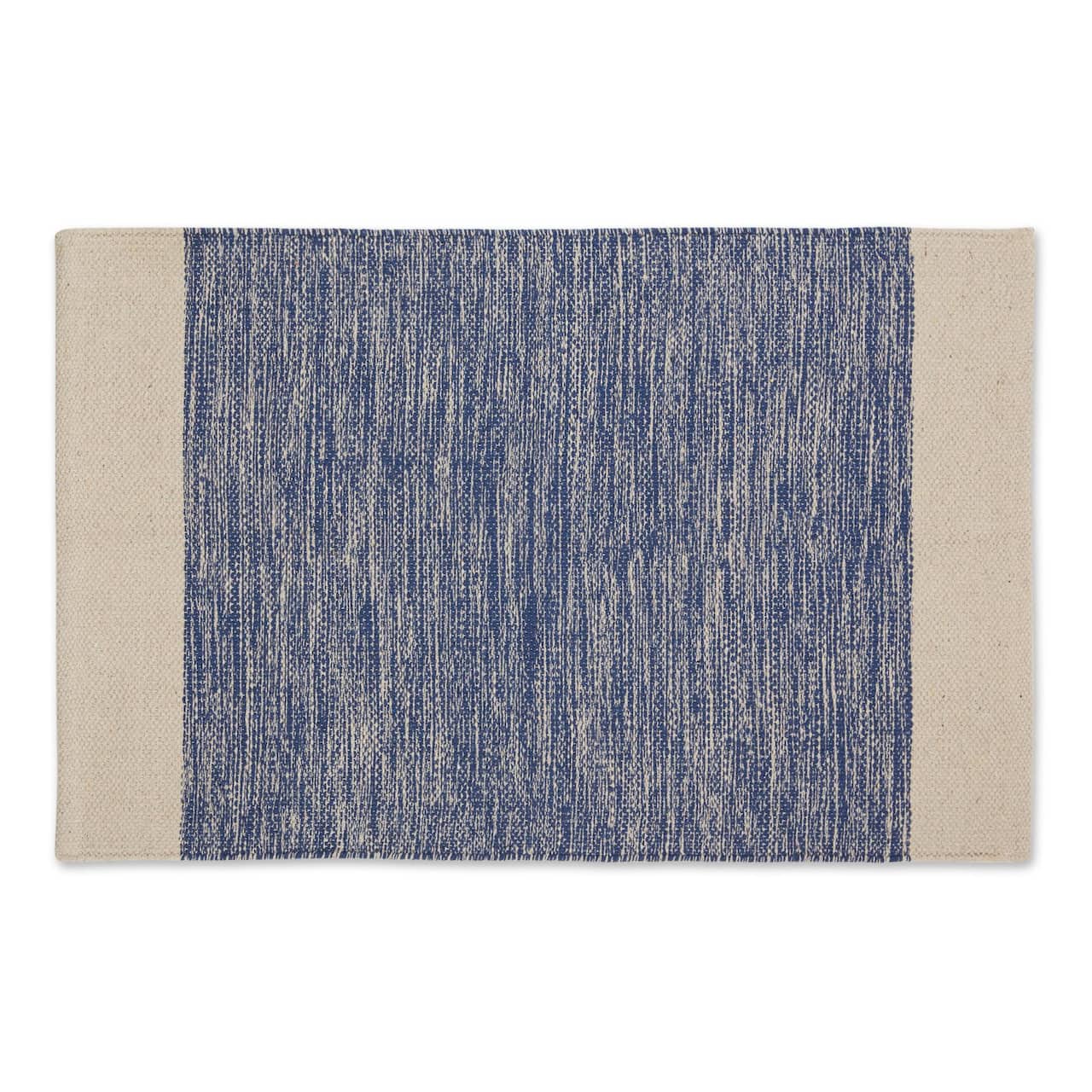 DII® French Blue Variegated Border Hand-Loomed Rug, 2ft. x 3ft.